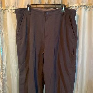 Mens REI slacks light weight charcoal gray